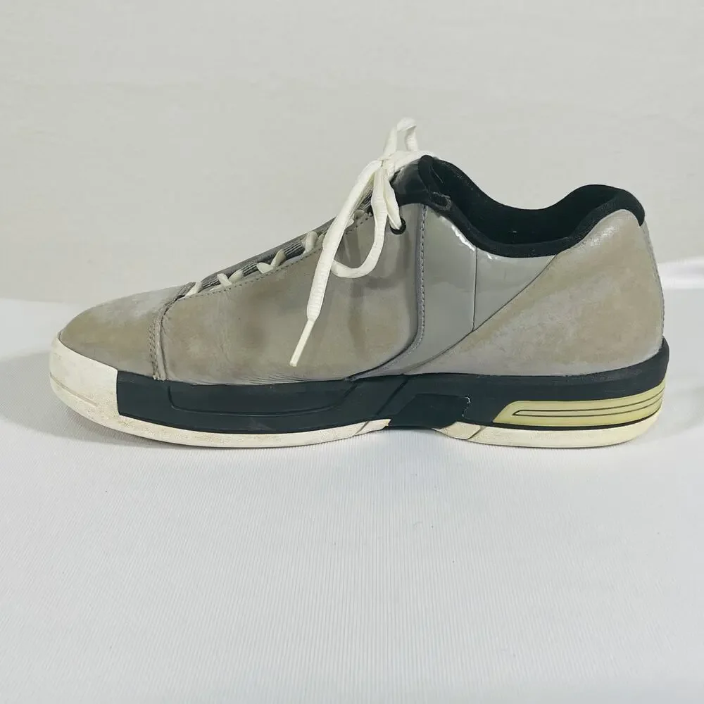 Jordan Mid Top Nike Shoes Gray Black Men's 8.5 TE3 LOW 453454-002 Sneakers